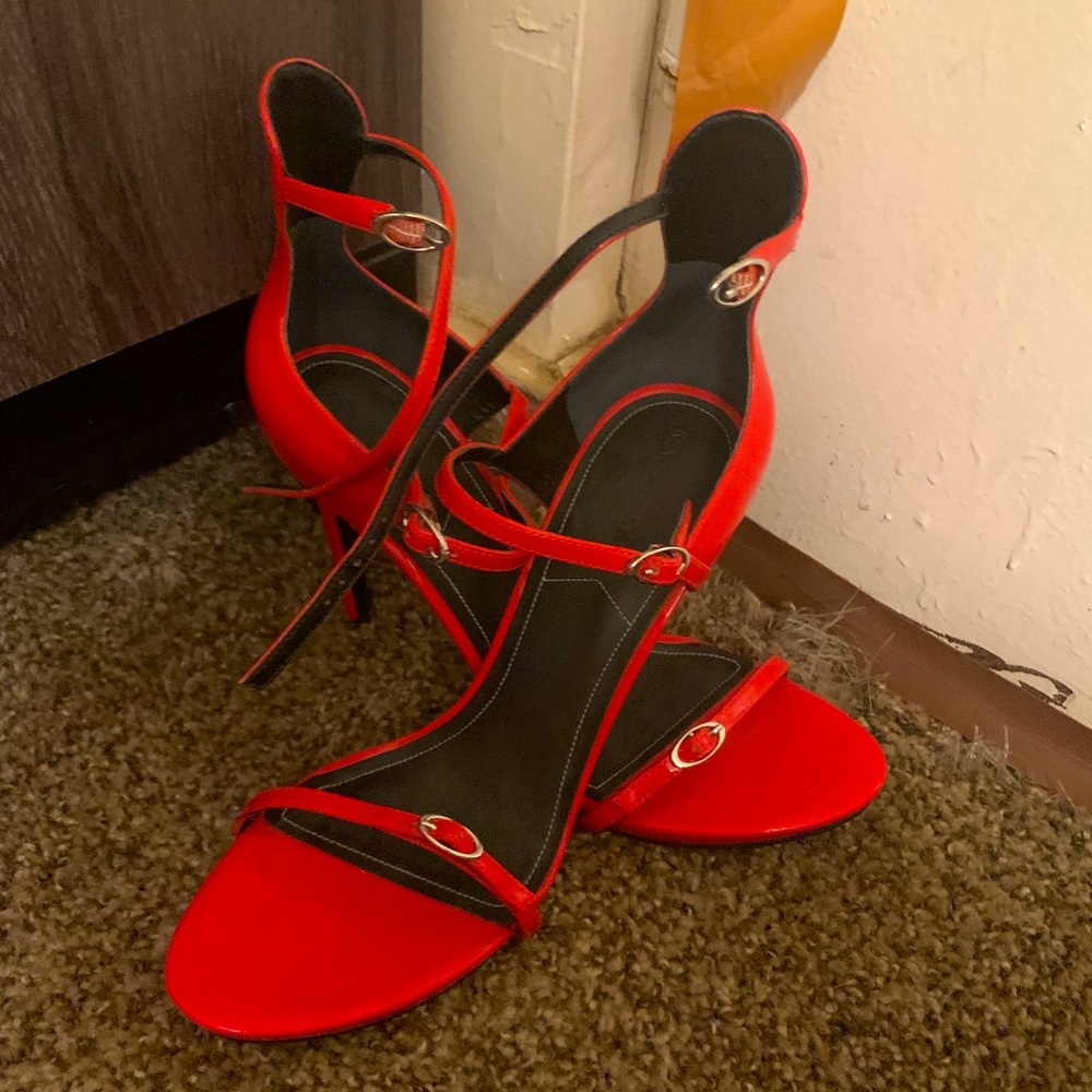 Kendall and Kylie strappy high heels